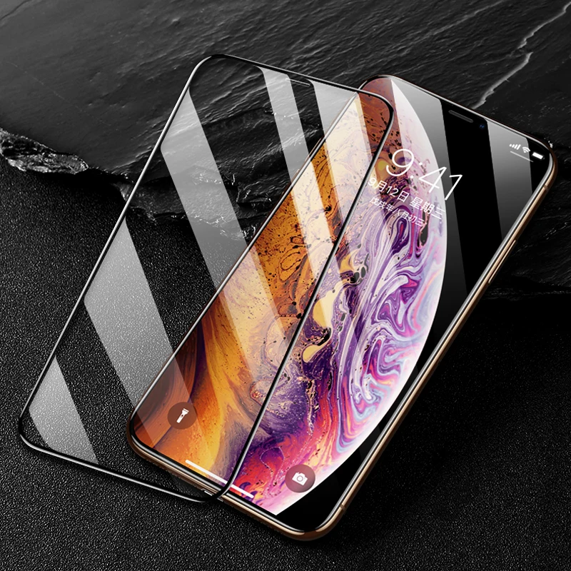 2 упак./лот для iPhone 7 8 Plus X XS Max XR glass 9H полное покрытие из закаленного стекла 6 6s
