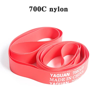 700c nylon 2 шт MTB дорожный велосипед шины шинный вкладыш полоса трубки протектор 18 мм широкий анти-прокол обод ленты велосипедные аксессуары - Цвет: 700c nylon