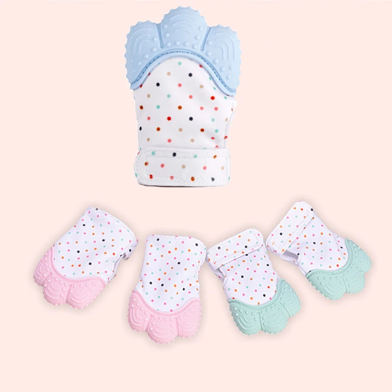 Детские Жевательные Силиконовые Прорезыватели для зубов перчатки-пустышки