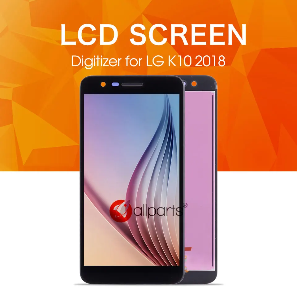 Дисплей для LG K10 LCD в сборе с тачскрином на рамке черный