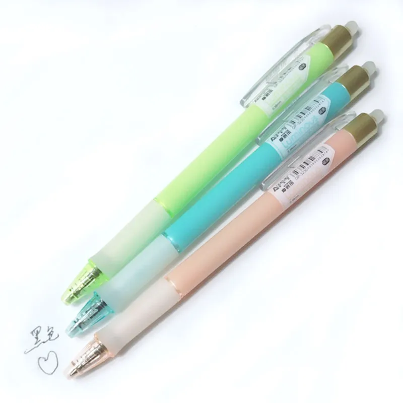 3pcs pen 3 шт./компл. стираемая ручка 0,38 мм стираемая ручка с заправляемым стержнем 8 Цвета чернила для гелевой ручки для Офис школа студент написание - Цвет: 3pcs pen