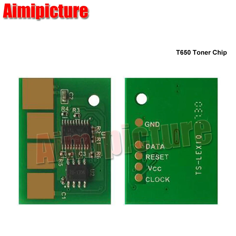 Чип для lexmark T654 T656 X651 X652 X654 X656 T650 T652 Dell 5230 5350 чипа картриджа с тонером IBM 1832 25K 1