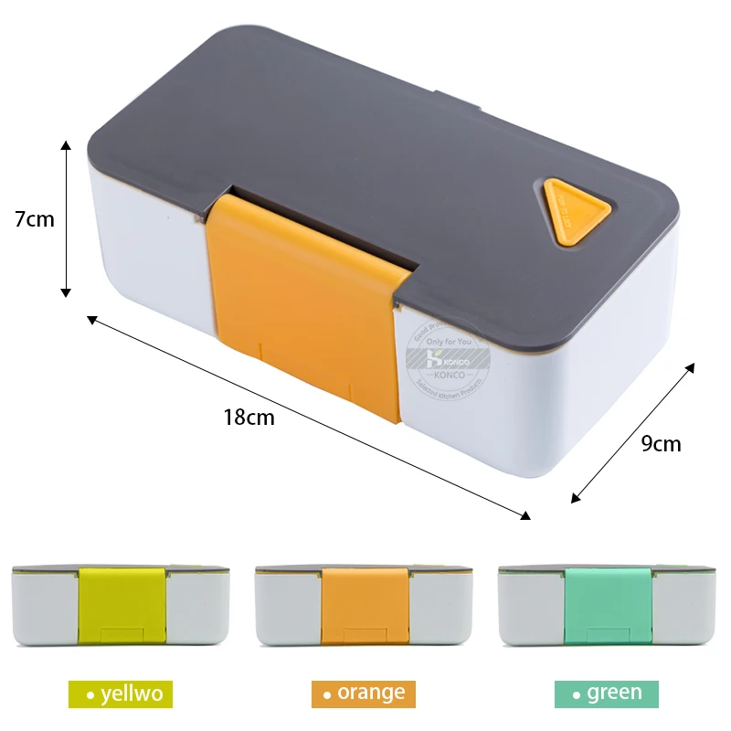 Konco Microwavable Bento Box герметичный Ланч бокс контейнер для продуктов духовка