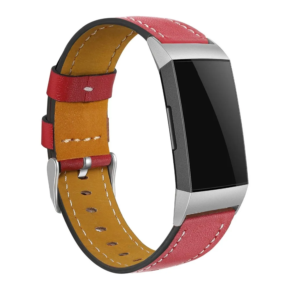 Genuine Original Leather watchband strap For Fitbit Charge 3 smart watch Replacement Fashion luxury Wristband bracelet straps | Наручные