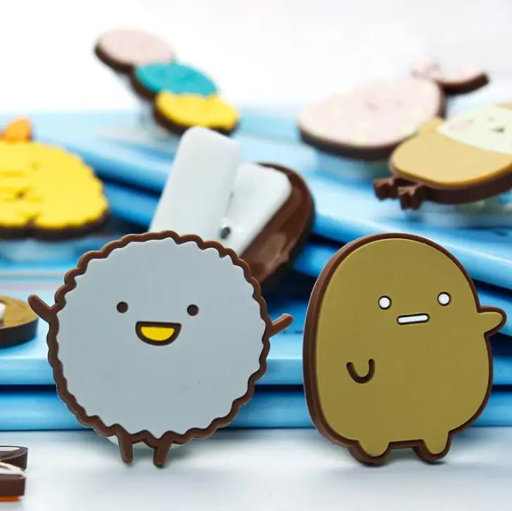 1 шт. Kawaii Мини Аниме Sumikko Gurashi уголок существо ПВХ пищевой зажим для заметок