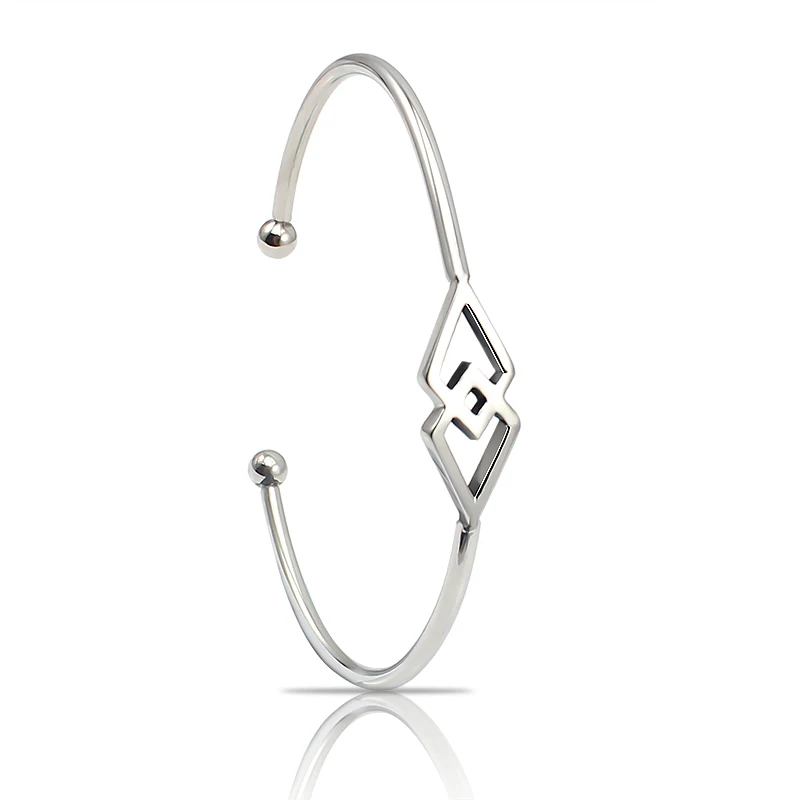 Новый популярный регулируемый браслет из нержавеющей стали цвет: золото/серебро