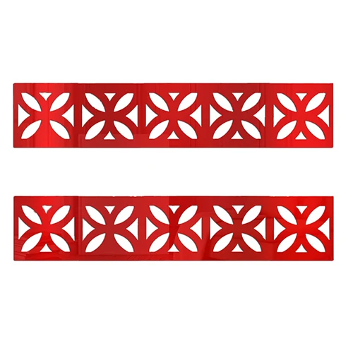 Red Квадратная линия талии Baseboard зеркальный фон настенные наклейки ТВ настенные стикеры трехмерные декоративные аксессуары для дома - Цвет: Red