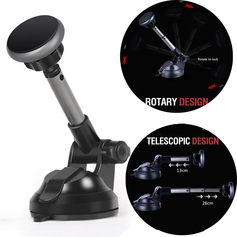 Универсальный магнитный держатель телефона в автомобиль для iPhone X/8/7/Plus