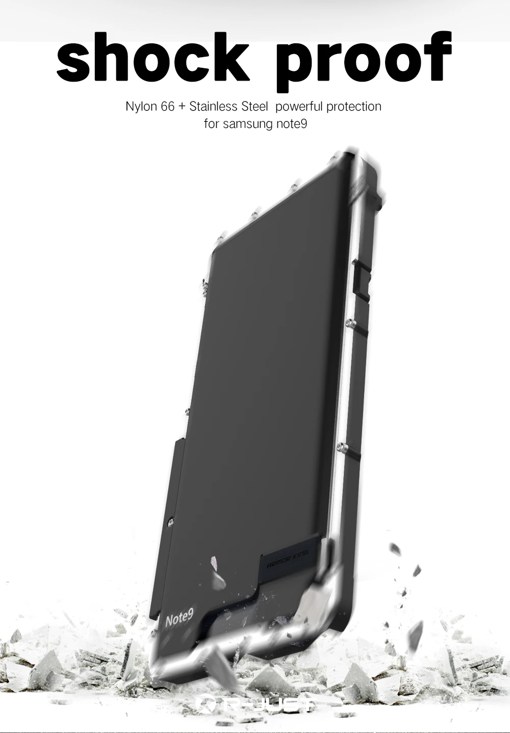 R-JUST King Железный человек Броня противоударный чехол для телефона для samsung Galaxy Note 9 8 S10 S9 S8 Plus флип алюминиевый металлический 360 Защитный
