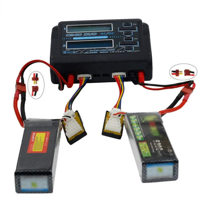 HTRC C240 DUO AC 150 Вт DC 240 10Ax2 двухканальный Радиоуправляемый аккумулятор зарядное