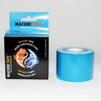 1 roll Light Blue Macure лента Спортивная хлопковая кинезиологическая лента эластичная клейкая мышечная физиотерапия лечение травм Поддержка К активный Nastro Kinesiology Спорт - Цвет: 1 roll Light Blue