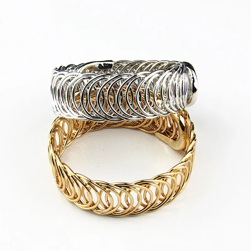 Модный Регулируемый Женский браслет в стиле панк и богемном золотистый