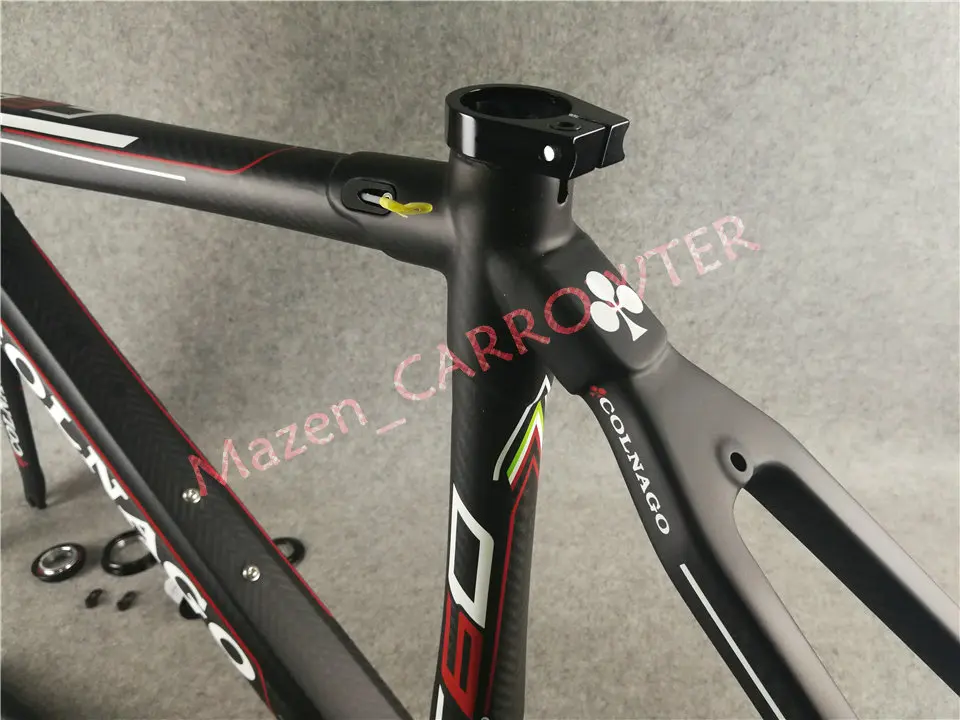 Белый логотип черный CARROWTER T1000 3K глянцевый/матовый Colnago C60 карбоновая рама для дорожного велосипеда с BB386 XS/S/M/L/XL