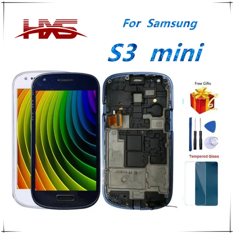 Высокое качество 100% тест для samsung Galaxy S3 мини ЖК дисплей из тисненой жести