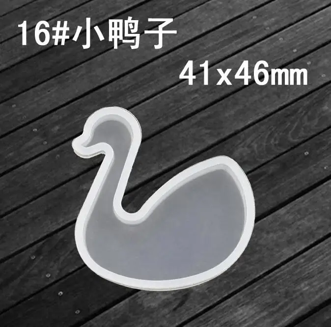 Duck XCDIY силиконовая форма для ювелирных изделий Подвеска милые животные кошка кролик олень лошадь Смола Силиконовая Форма Ремесло Ювелирные изделия Кулон DIY - Цвет: Duck