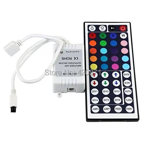 

44 Keys IR Remote Control Controller for RGB 5050 LED Light Strip 12V Dimmable 5pcs/lot