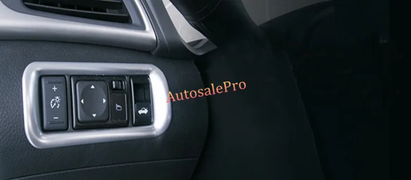 Для NISSAN SENTRA Sylphy 2012-2015 Matt ABS Хром Интерьер головной свет переключатель Рамки крышка