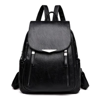 women pu leather backpacks vintage shoulder bag winter female backpack ladies travel mochila school bags for girl