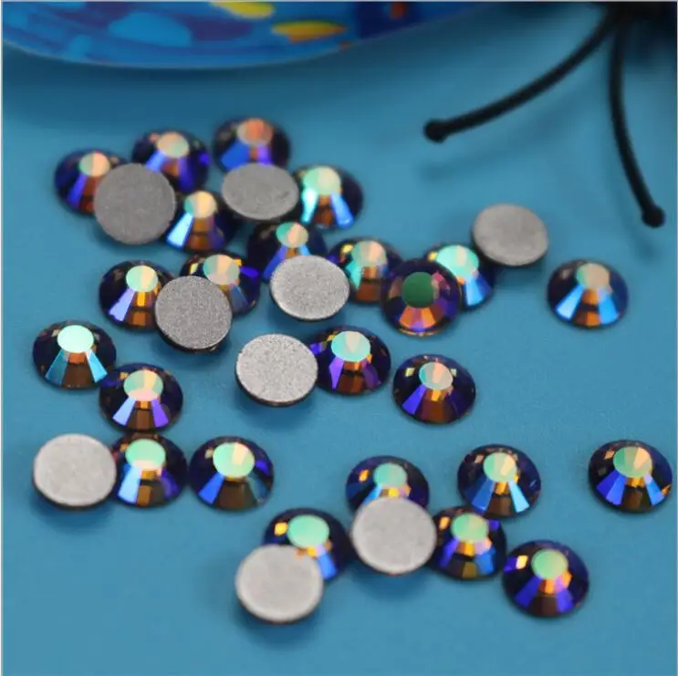 PEACE smoked topaz&amp topaz AB non hotfix SS16 SS20 Non Hot-fix Rhinestones Glass Stones Glue on Nails art Loose | Дом и сад