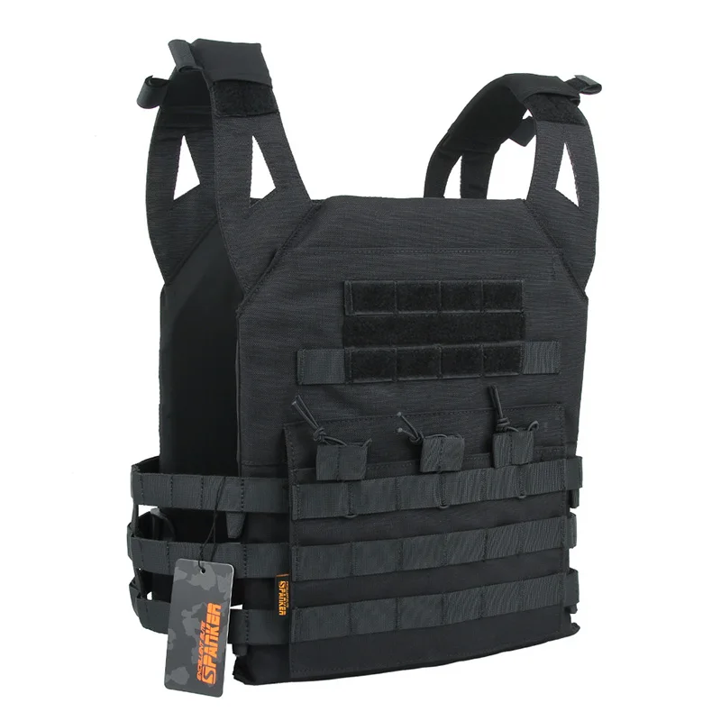 BLK Отличный Элитный мужской Камуфляжный жилет-бизань Molle JPC, Тактический Военный нейлоновый жилет, охотничий боевой жилет в джунглях - Цвет: BLK