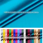 Шелк стрейч-сатин 140 см ширина 16momme чистый шелк + спандекс стрейч ткань свадебное платье натуральный шелк MOQ 1 метр оптовая продажа