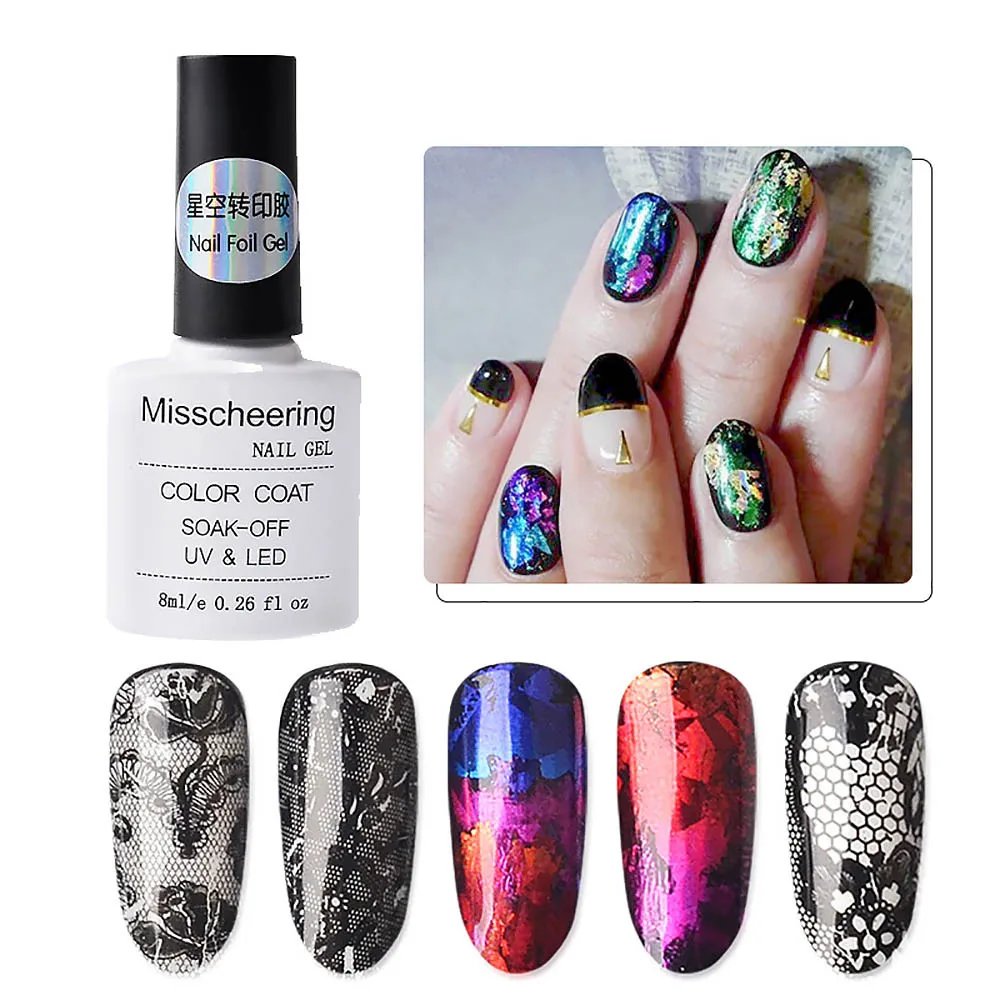 Multicolor Misscheering лак для ногтей Fashion Pro 1 снежинки кисточка для каллиграфии сверкающие ногти воды красочные художественное оформление ногтей 19L0507 - Цвет: Multicolor