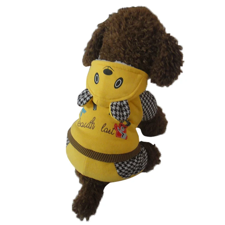 Милые четыре ноги Pet Зимняя куртка для собаки в Медведь Дизайн Бесплатная