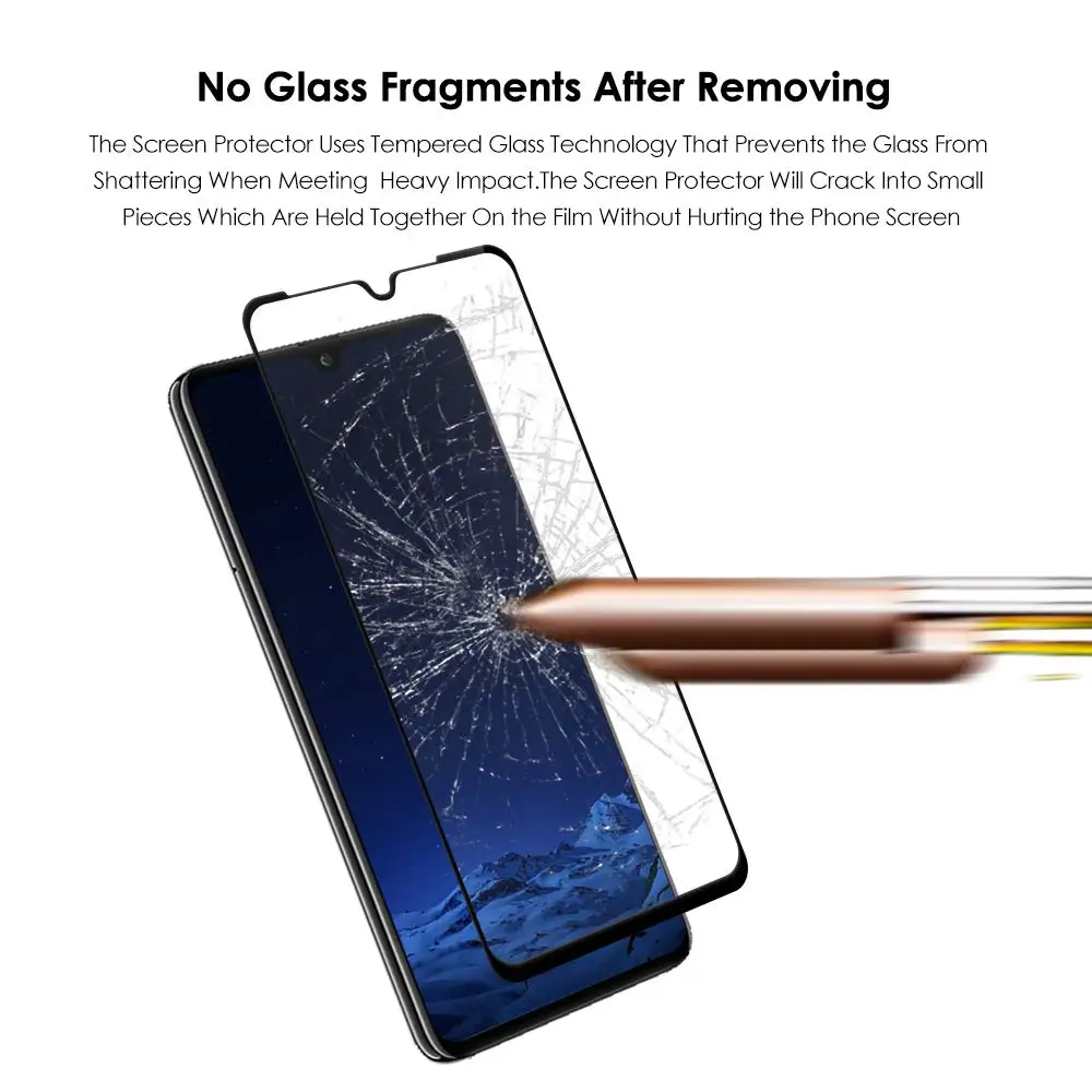 Закаленное Стекло для huawei P30 Pro Lite 3D полное покрытие полный клей Экран протектор
