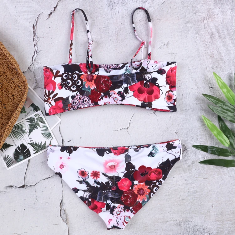 Floral Print Bikinis 2019 New Swimwear Women Swimsuit Beach Bathing Suit Maillot De Bain Femme Biquini Sexy Brazilian Bikini Set | Спорт и