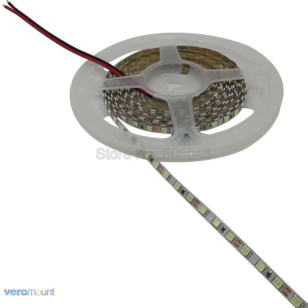 4 мм узкая ширина 5 м 2835 Светодиодная лента 120LED/м 600SMD 12V гибкие светодиодные ленты белое свечение, теплое белое свечение, синего, зеленого, красного, желтого IP20 в полоску
