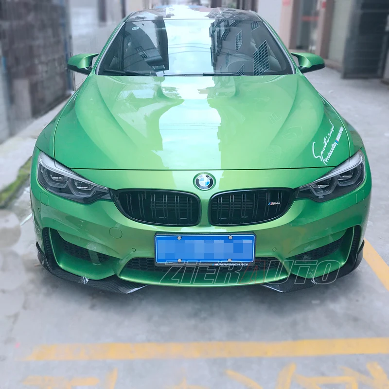 Передние разветвители для губ BMW M3 F80 M4 F82 F83 AC Style Carbon Fiber Canards Комплект запчастей