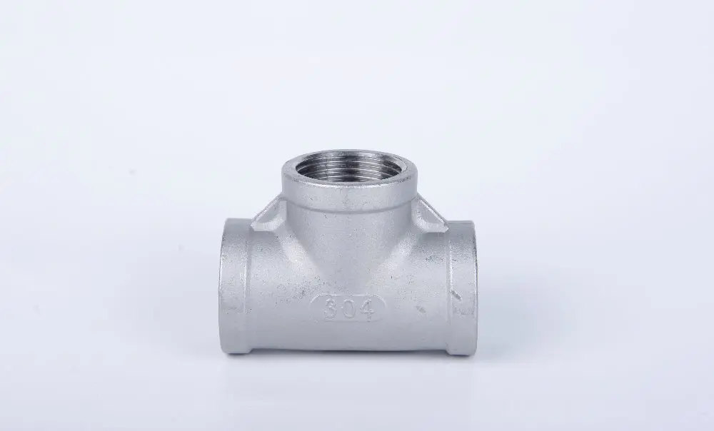 304 тройник из нержавеющей стали Женская резьба BSPT 1/8 &quot1/4&quot 3/8 &quot1/2&quot 3/4 &quot-фитинг