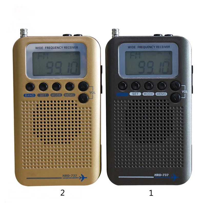 Многофункциональный Полный диапазон радио FM/AM/SW/Air/VHF приема портативное