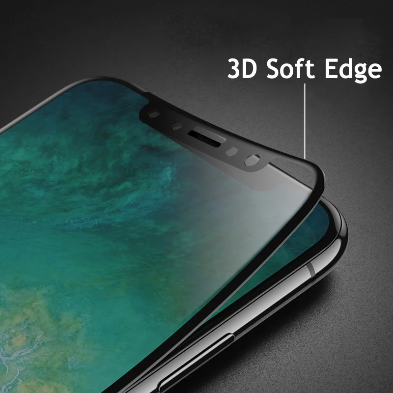 3D Curved Soft Pet Edge Full Cover Tempered Glass Screen Protector For iPhone XR X Xs 11 12 13 mini 14 Pro Max Anti Blue Ray