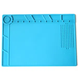 Фотоизоляционный коврик, термостойкий силиконовый коврик для пайки, 350 мм X 250 мм, рабочий коврик, Настольная платформа, инструменты для пайки и ремонта