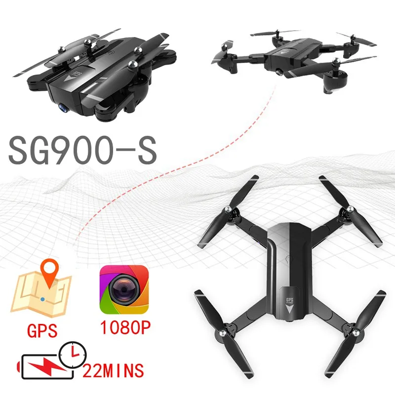GPS Дроны с камерой Hd 1080p камера Дрон Rc Fpv Квадрокоптер автоматический следящий