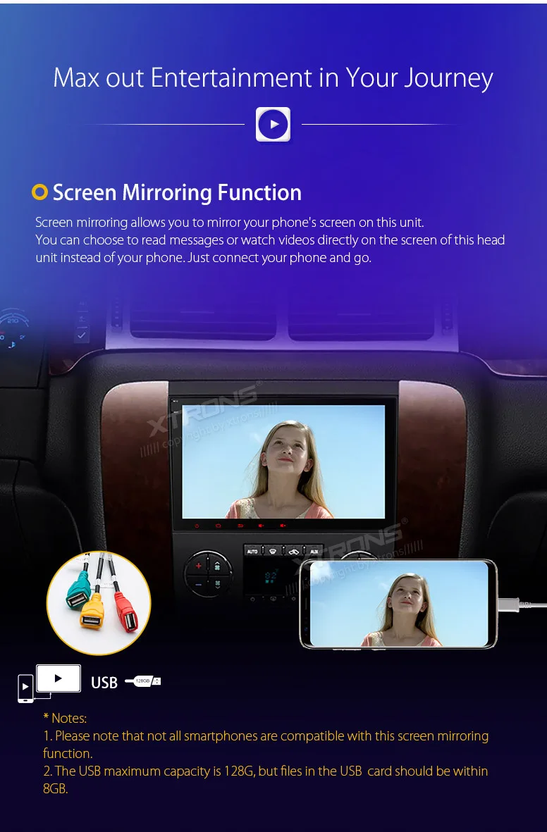 XTRONS " Android 8,0 Octa Core автомобильный стерео радиоплеер gps без DVD для Chevrolet пригородный Тахо Impala Buick Enclave молоток GMC
