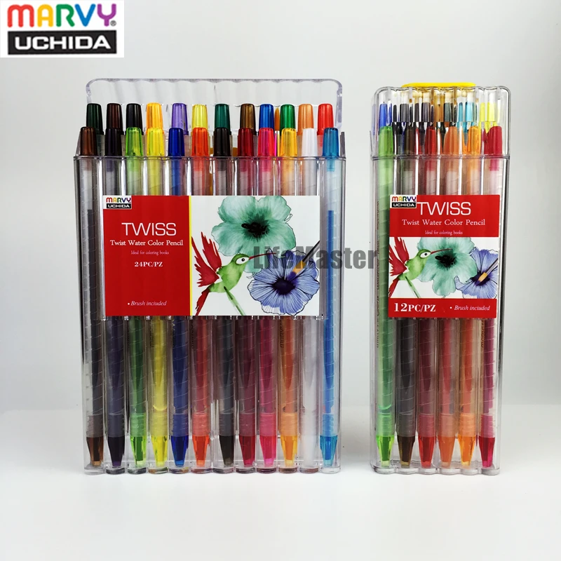 Карандаш водный механический LifeMaster 12 цветов 3 мм|color set|water color pencilscolor pencil |