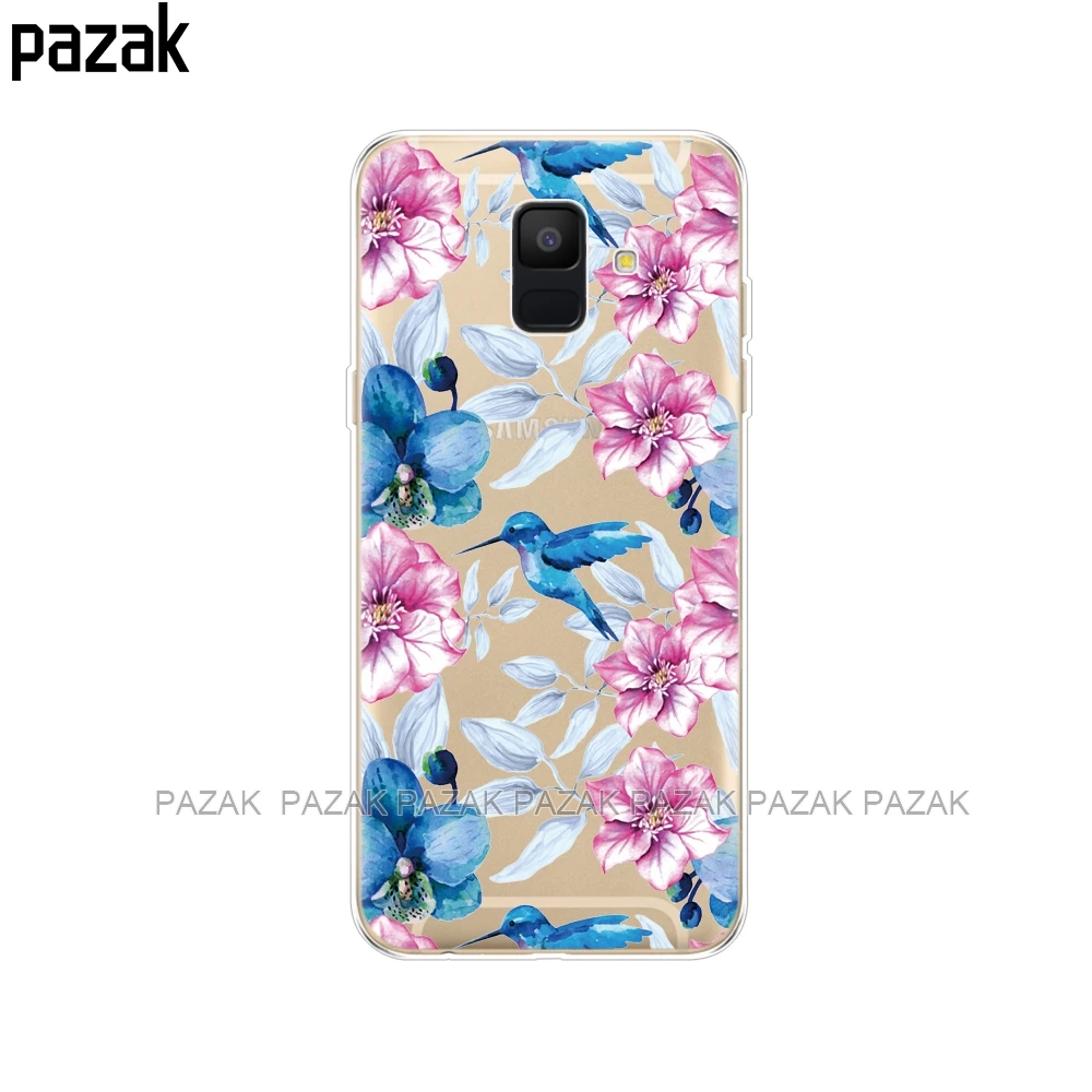 34389 Силиконовый чехол для телефона samsung Galaxy A6 Dual SIM SM A600 A600F, мягкая задняя крышка из ТПУ для samsung A6 Plus A605 A605F pop - Цвет: 34389