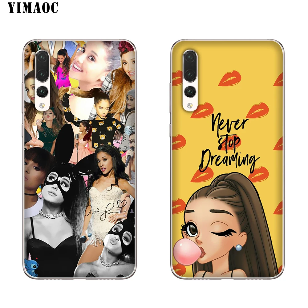 Мягкий силиконовый чехол YIMAOC Ariana Grande Cat Ari из ТПУ для Huawei P8 P9 P10 P20 Mate 10 Lite 2015 2016 2017 Pro P