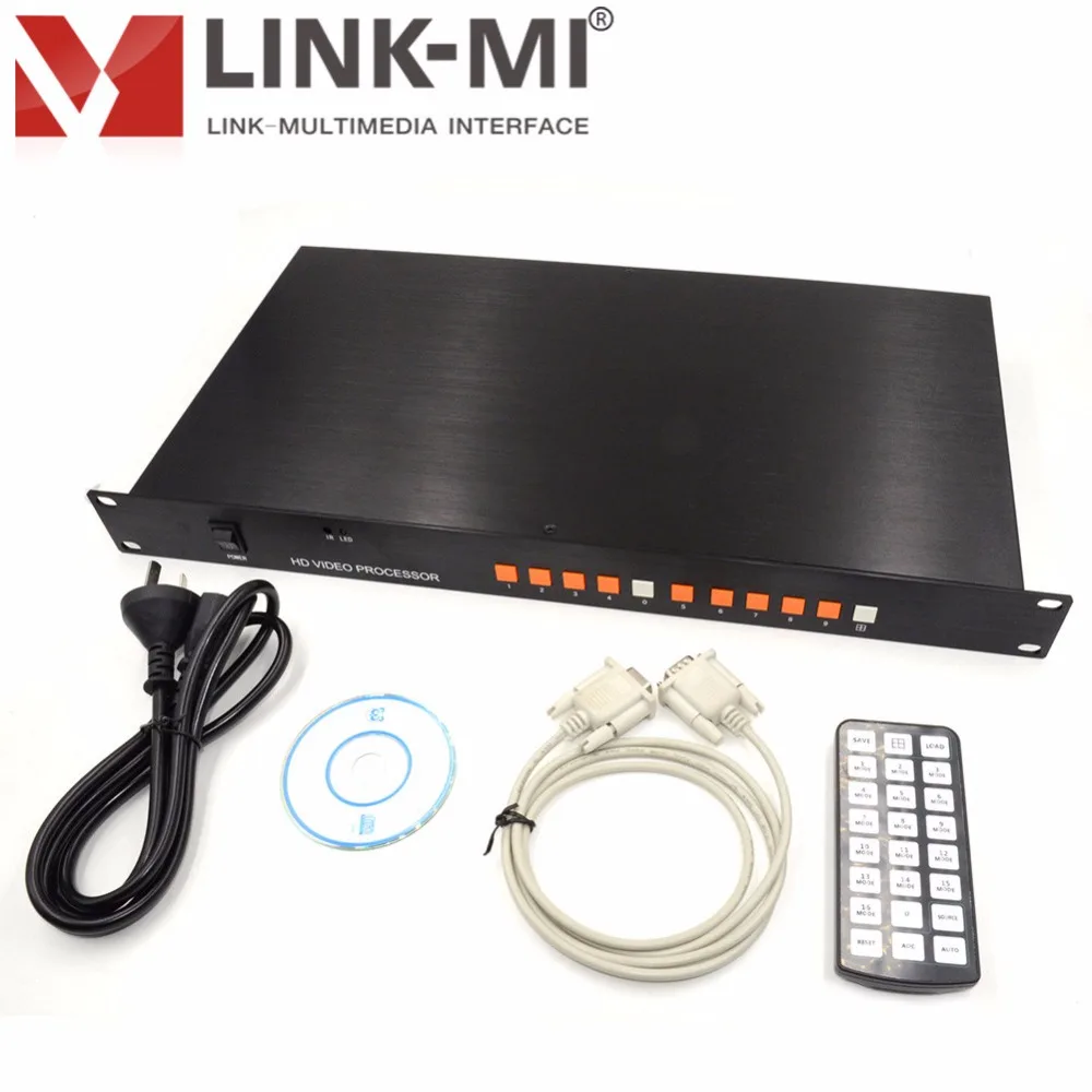 LINK-MI SD41 цифровой/аналоговый CVBS/VGA/DVI 4-канальный видео мультиплексор с сильной