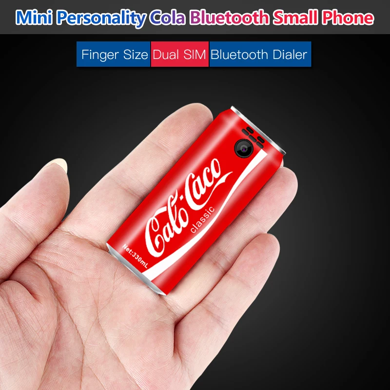 Супер мини милый Bluetooth маленький телефон с двумя sim картами размер пальца