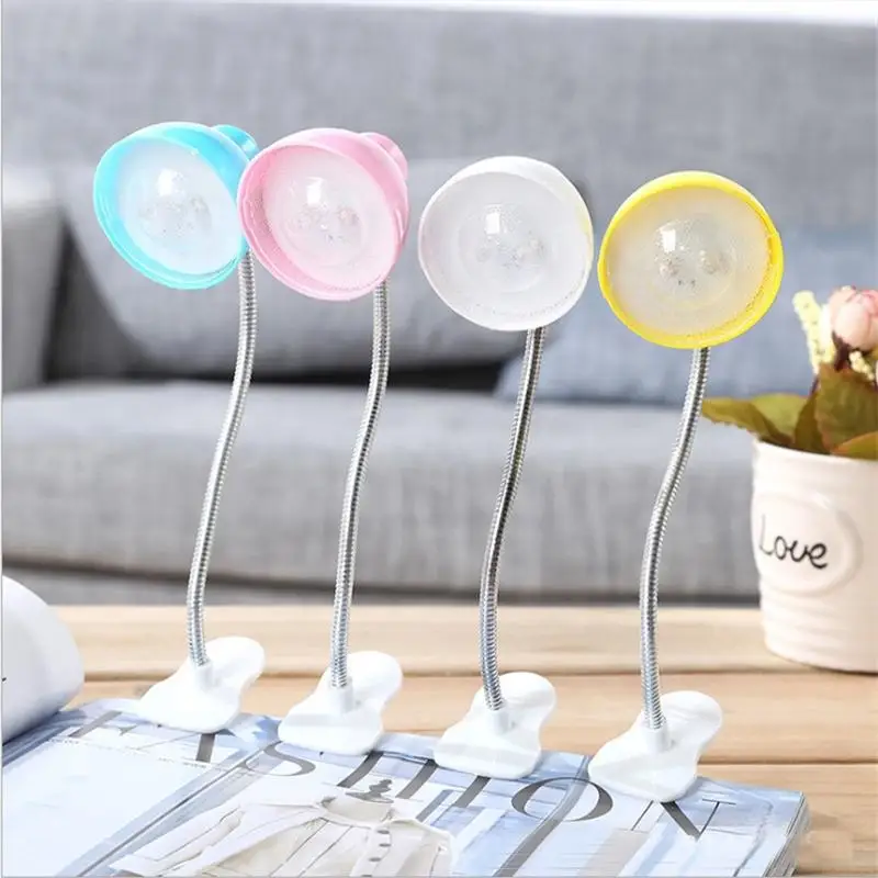 

AKDSteel Adjustable Clip On Book Reading Light Eye Protection Mini LED Bedside Table Lamp