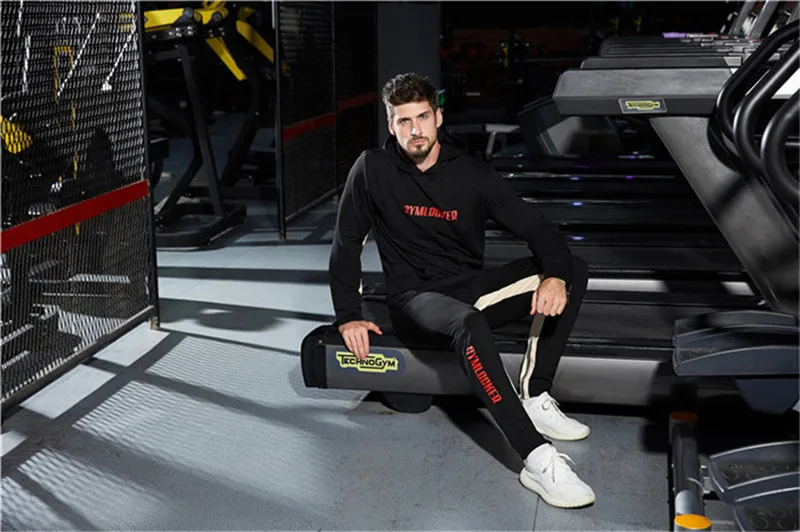 GITF Толстовка для мужчин спортивный костюм мужской комплект Пот Новинка брендовые весенне-осенние комплекты для мужчин спортивный костюм для бега пуловер Топ Брюки