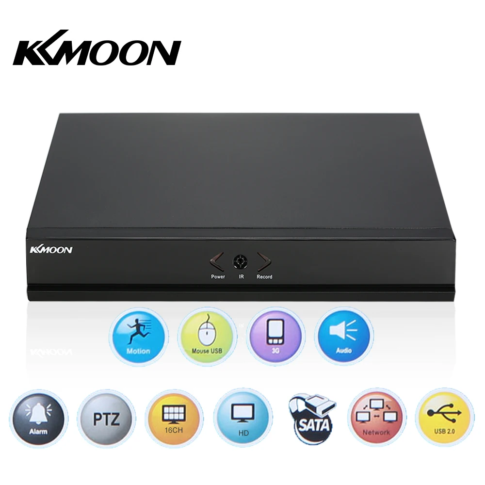 KKmoon 16CH DVR 960H D1 CCTV DVR рекордер H.264 в режиме реального времени Автономный сетевой цифровой видео рекордер для CCTV домашней безопасности