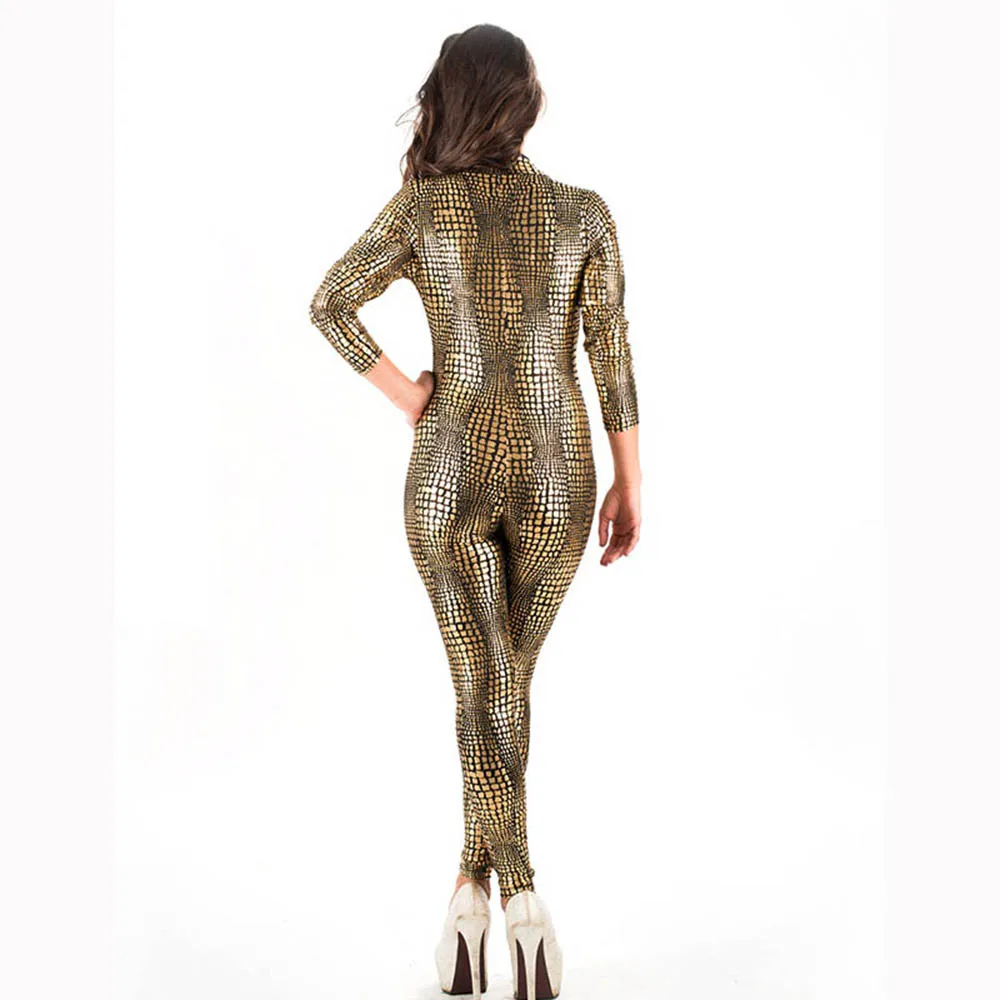 Женский латексный комбинезон Zentai черный из ПВХ для танцев на шесте боди ночного