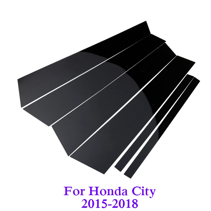 Стайлинг автомобиля 6 шт. для Honda City 2015 2018 автомобильные оконные центральные