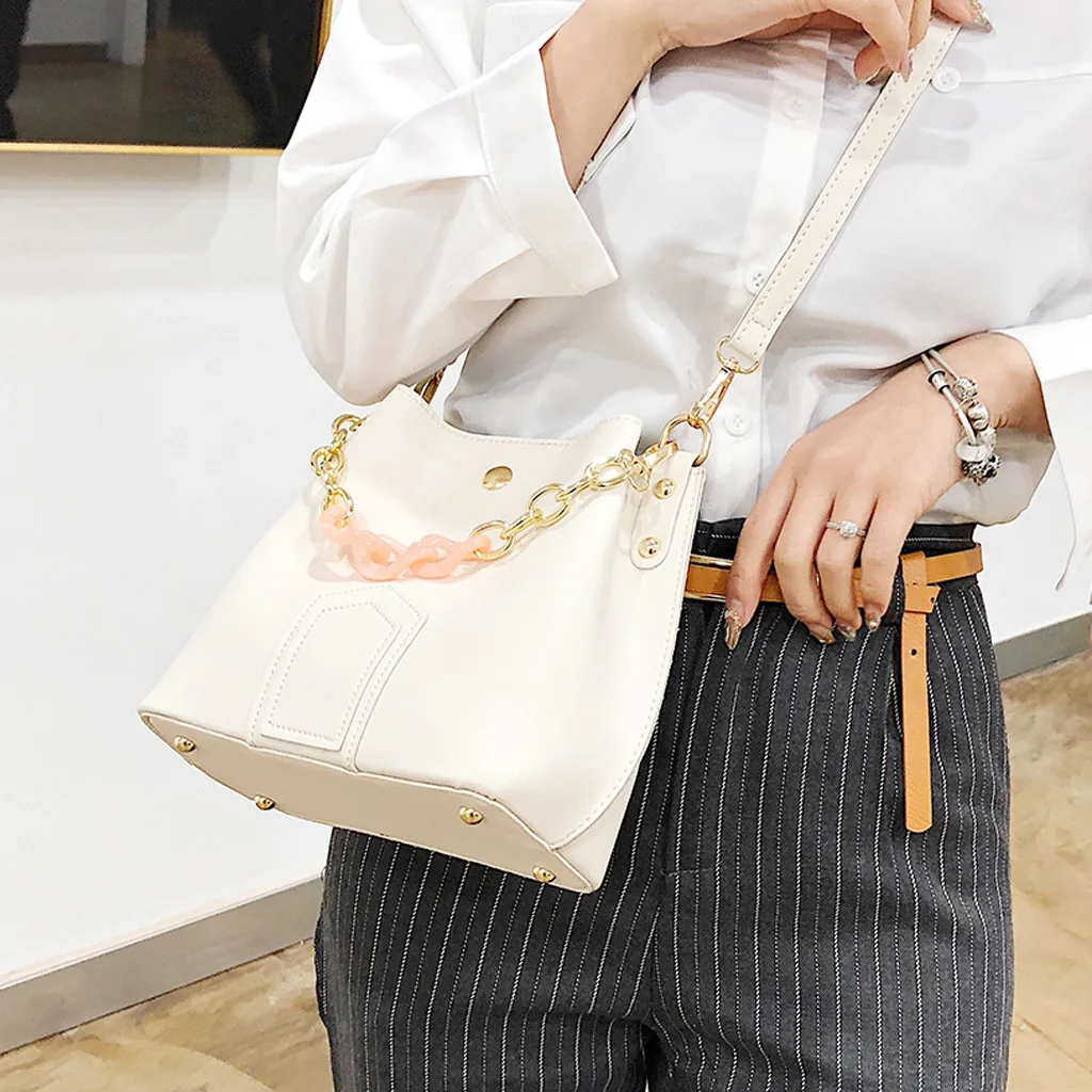 Роскошная женская сумка модная простая КИТАЙСКАЯ мешок на цепочке сумки