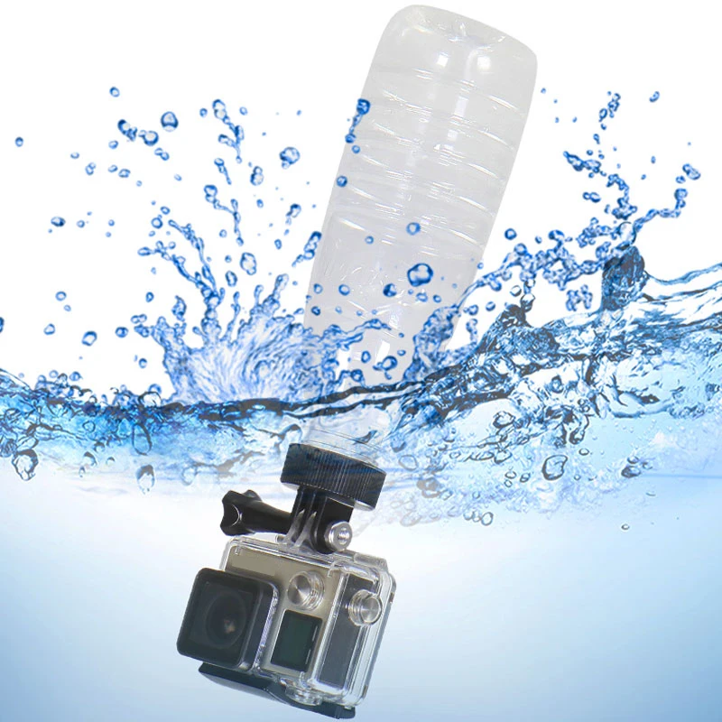 Переходник для крепления на пластиковую бутылку дайвинга и серфинга Gopro Sjcam
