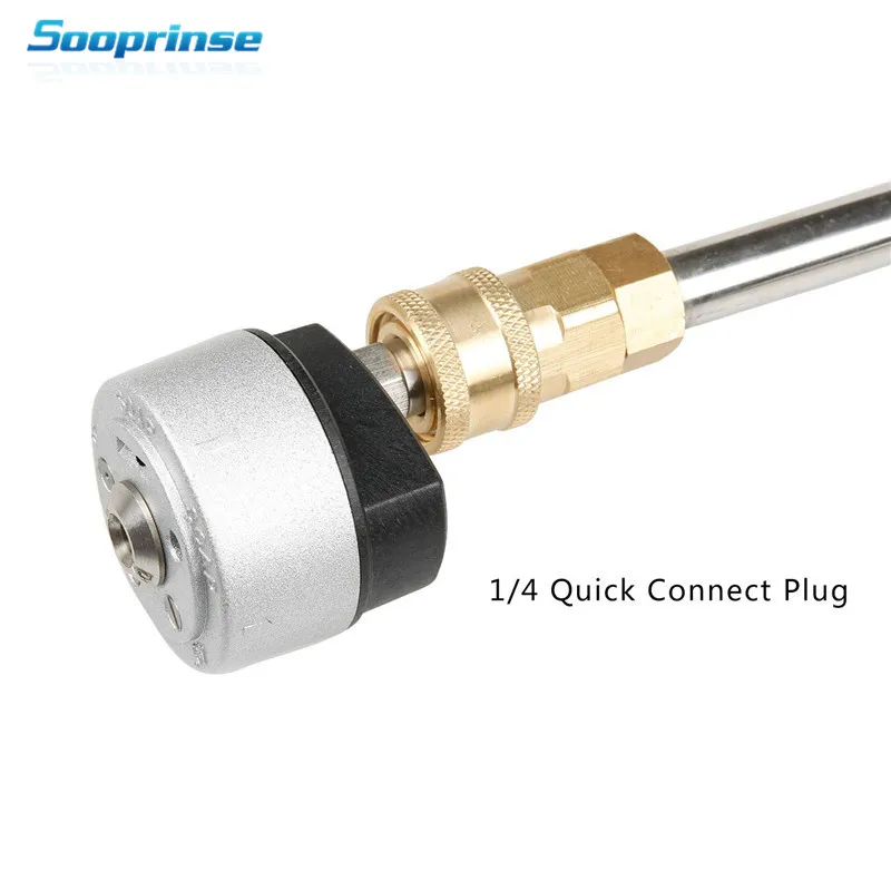 

Sooprinse 5 in 1 Pressure Washer Tips Nozzle,Changeover Quick Connect Tips for Pressure Wahser,1/4inch 0 25 40 65degree and Soap